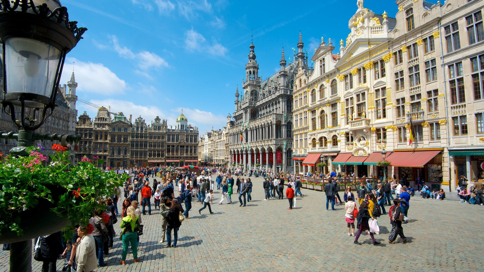 Fachadas históricas da Grand-Place em Bruxelas