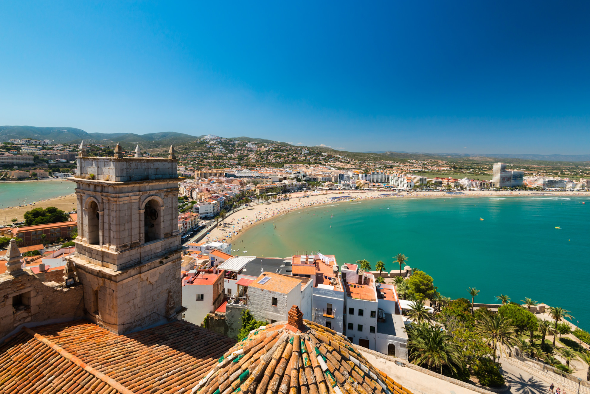 Vista sobre a costa mediterrânica da Comunidade Valenciana
