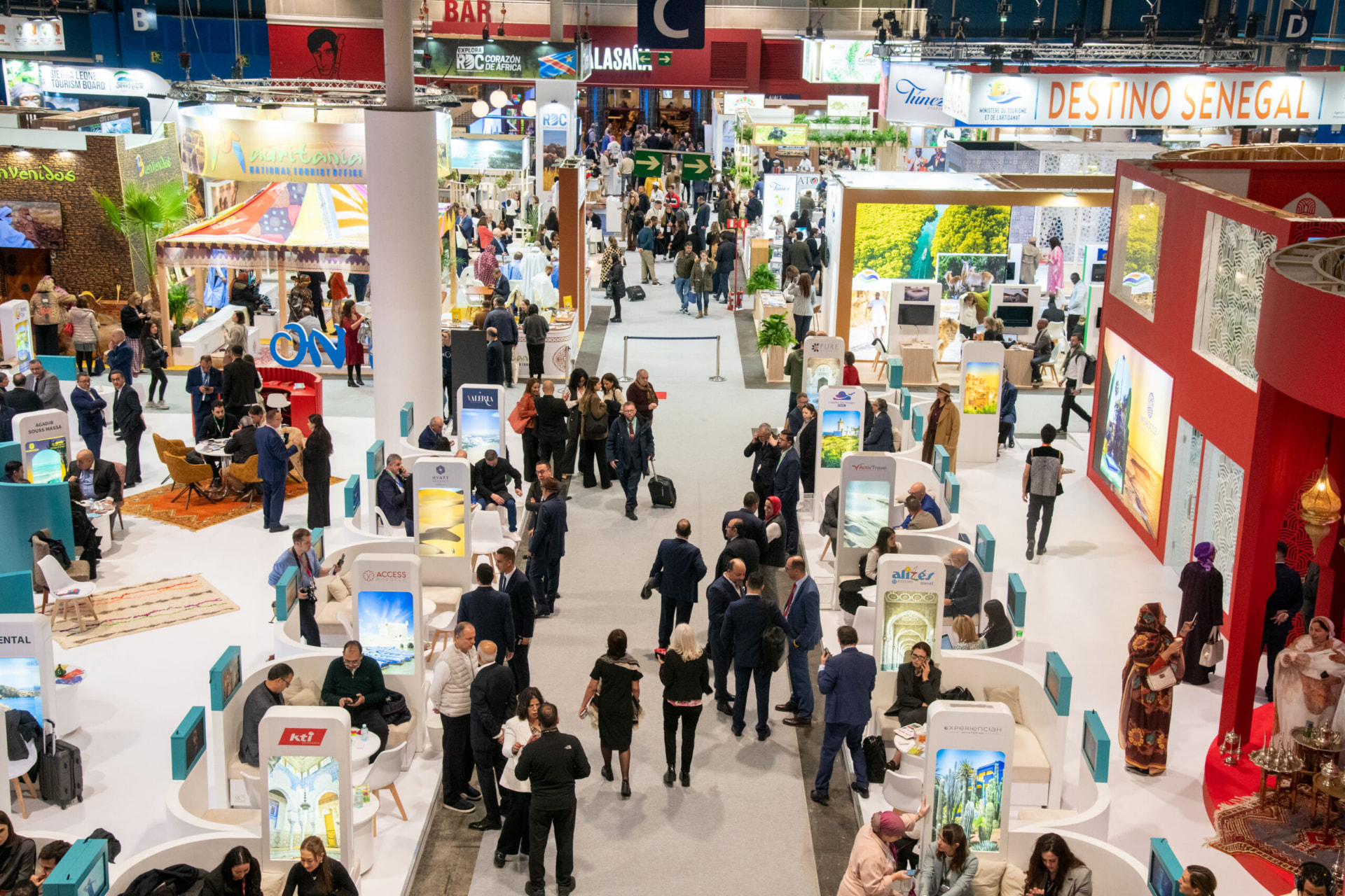 Vista geral dos pavilhões da FITUR, em Madrid